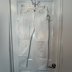 Michael Kors White Skinny Stretch Jeans